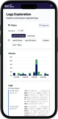 Logs dashboard