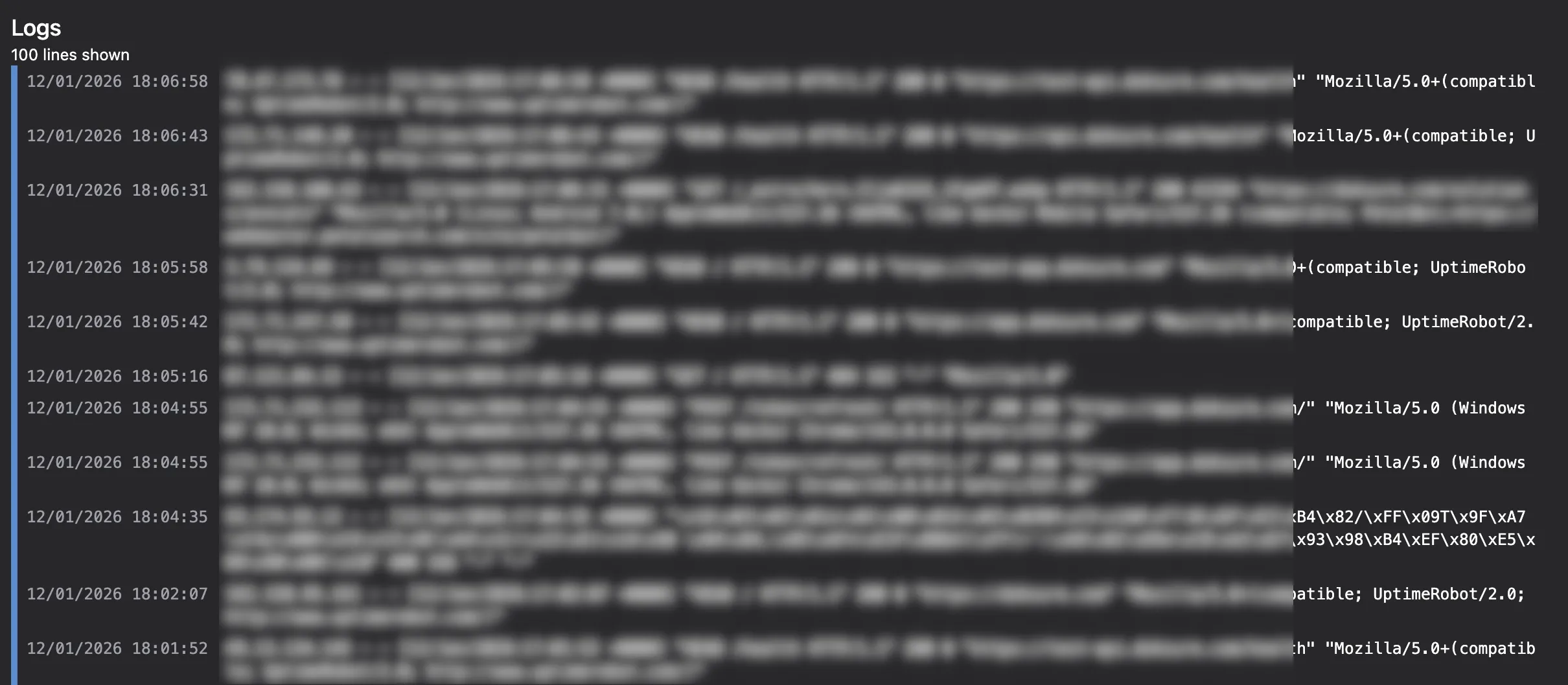 Centralized log monitoring